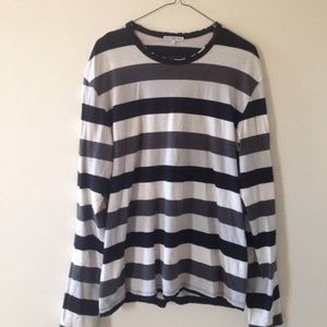 James Perse Tri Color Striped Shirt